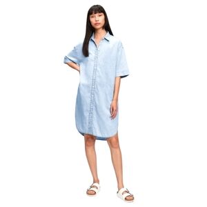GAP Light Blue Chambray Denim Shirt Dress | Size Small (EUC)